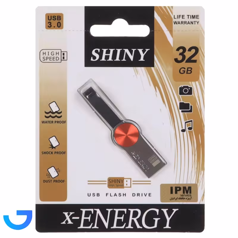 جزئیات ، قیمت و خرید فلش مموری ایکس انرژی مدل X-ENERGY Shiny USB3.0 Flash Memory-32GB | فروشگاه آریا