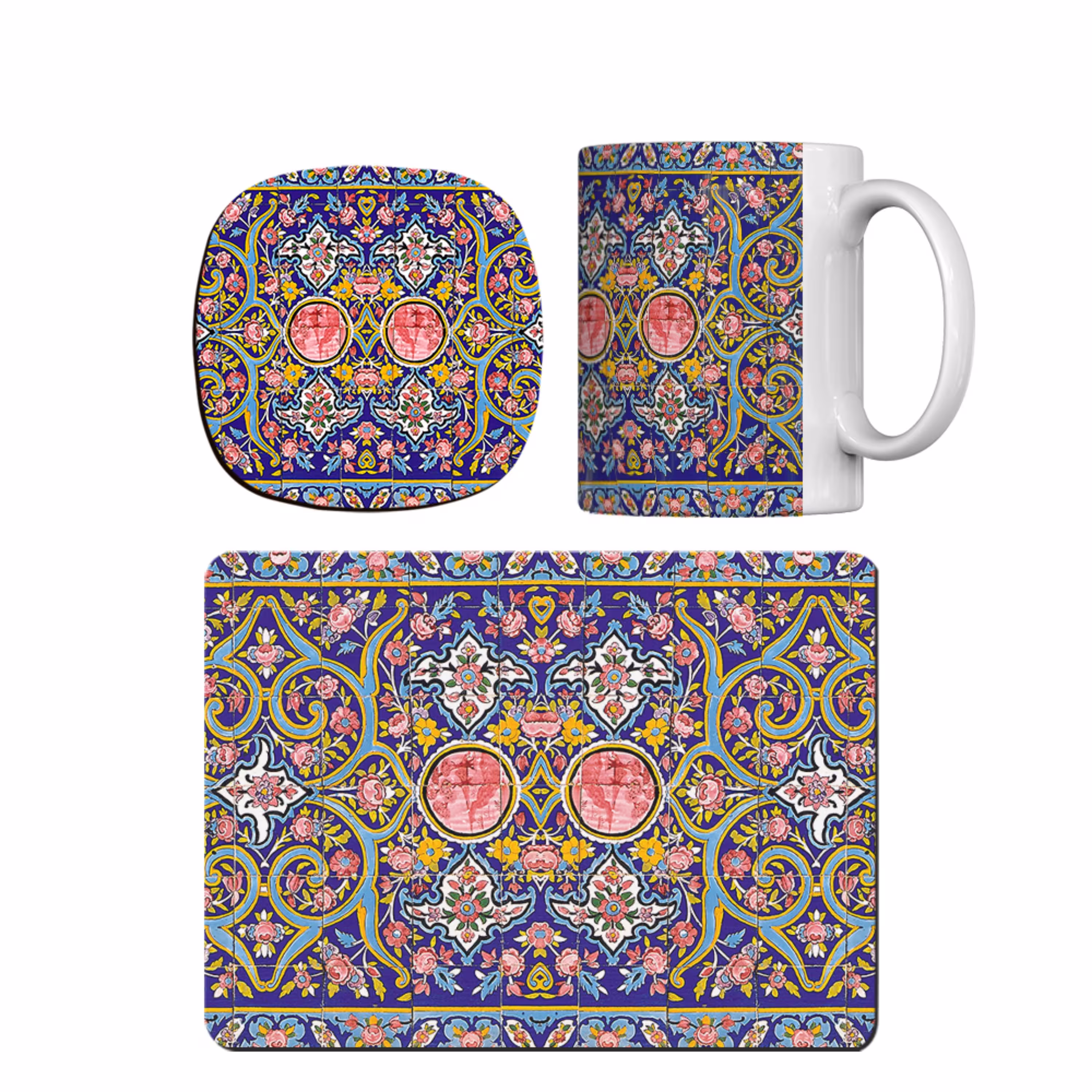 ست رومیزی (ماگ و زیرلیوانی و موس پد) کد trm523