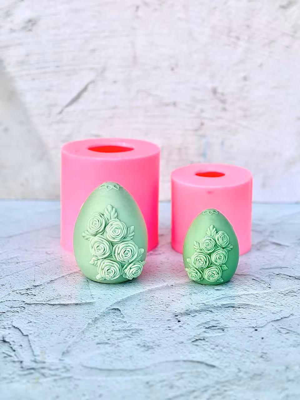 قالب سیلیکونی تخم مرغ گلدار کد2