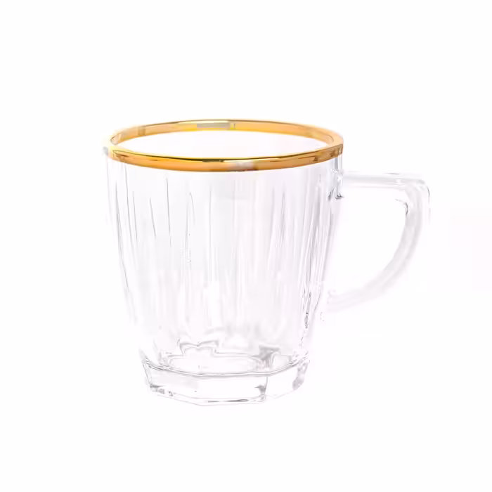 فنجان بلینک مکس مدل دیاموند لب طلایی کد 71 بسته 6 عددی