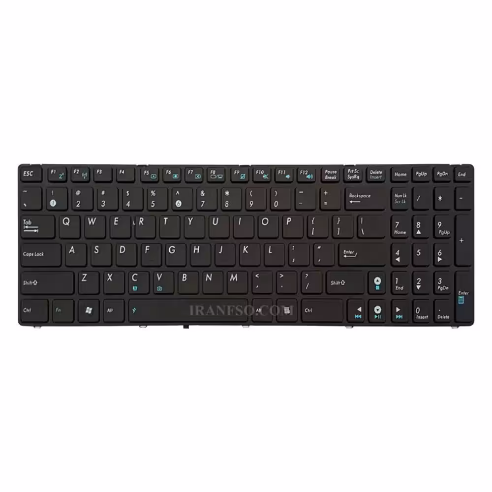 کیبرد لپ تاپ ایسوس K52-K53-N61-UX50 مشکی-بافریم