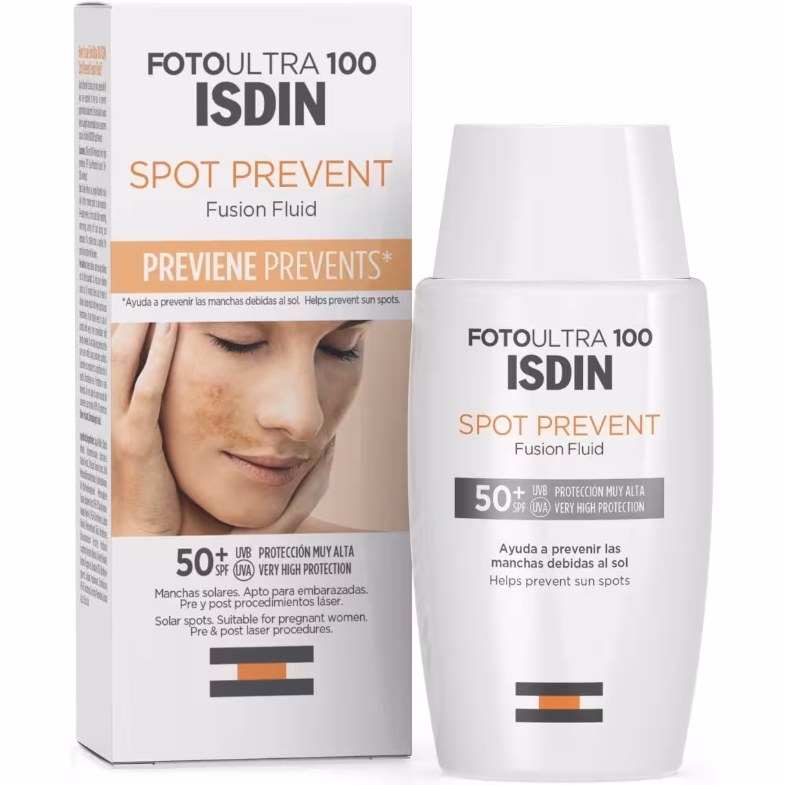 ضد آفتاب اسپات پریونت ایزدین اصل SPF50 فلویید 50ml