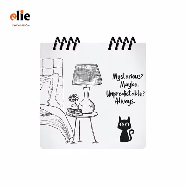 دفترچه یادداشت فانتزی پاپکو سری Black & White