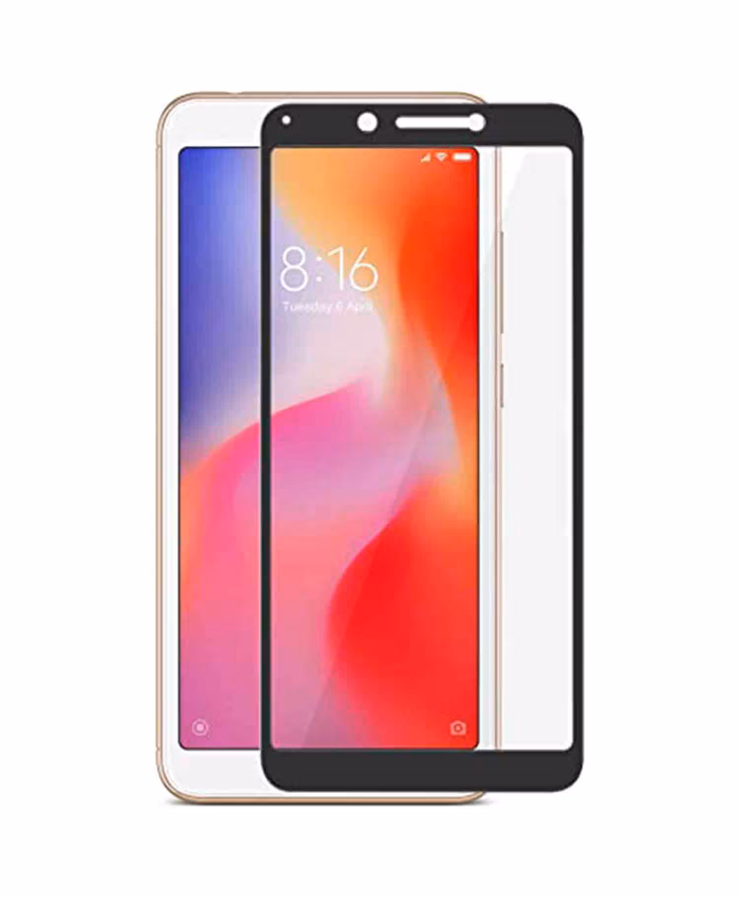 گلس فول تمام چسب موبایل شیائومی Xiaomi Redmi 6A