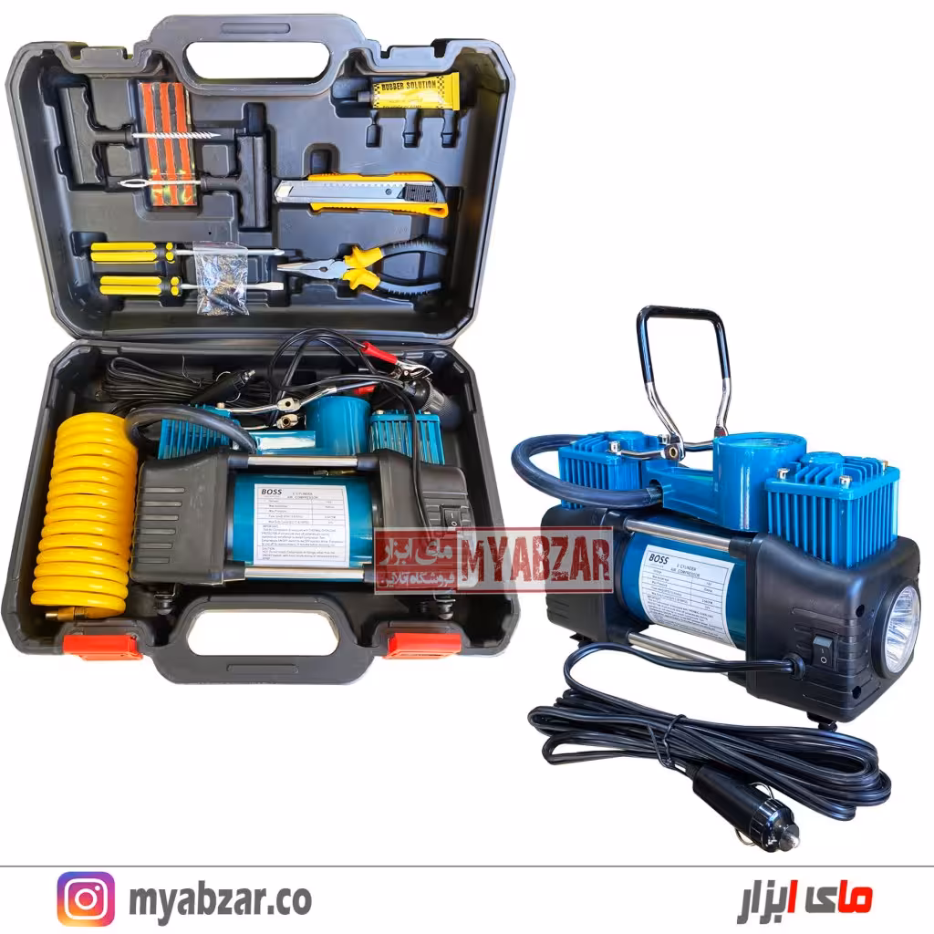 کمپرسور فندکی دو سیلندر باس مدل B-CO