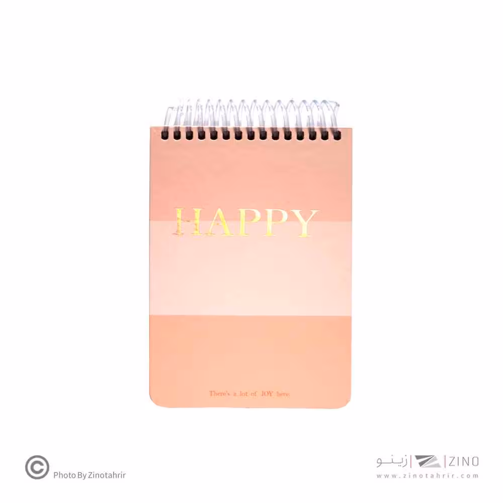 دفتریادداشت100برگA6سیم از بالا لانگو سری هپی پرو نوت