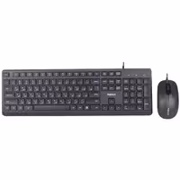 کیبورد و ماوس هترون مدل HKC215، سوییچ ممبران، Full-size | کالا مکس
