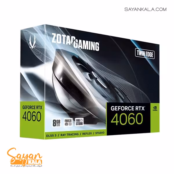 کارت گرافیک زوتک مدل GRAPHICS CARD ZOTAC GEFORCE RTX 4060 TWIN EDGE GAMING 8GB DDR6
