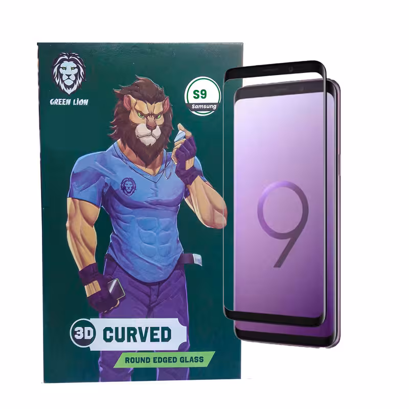محافظ صفحه نمایش گرین مدل 3D-Curved مناسب برای گوشی موبایل سامسونگ Galaxy S9