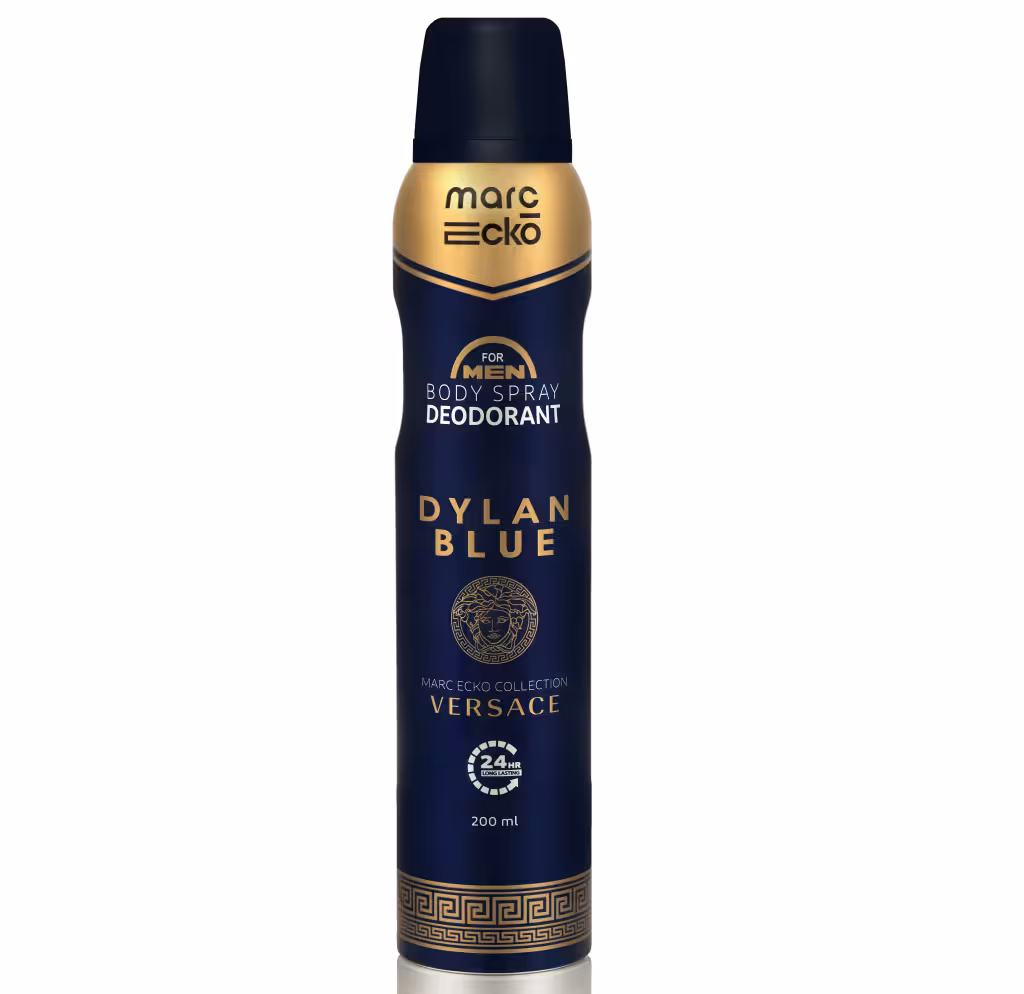 اسپری بدن مردانه مارک اکو مدل دایلان بلو DYLAN BLUE حجم 200 میل marc ecko