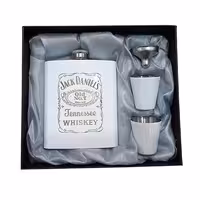 ست قمقمه کتابی دو لیوانه سفید طرح دار