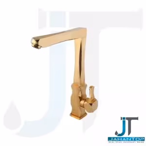 شیر ظرفشویی اهرمی طلایی خش دار آریانا (مدل رابو)