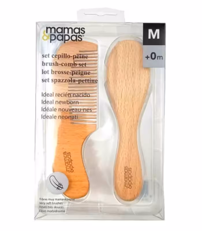 شانه و برس چوبی الیاف طبیعی کودک ماماس پاپاس | MAMAS & PAPAS