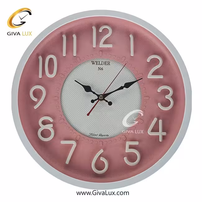 ساعت دیواری اورجینال ولدر PVC سفید| کد رفرنس N6