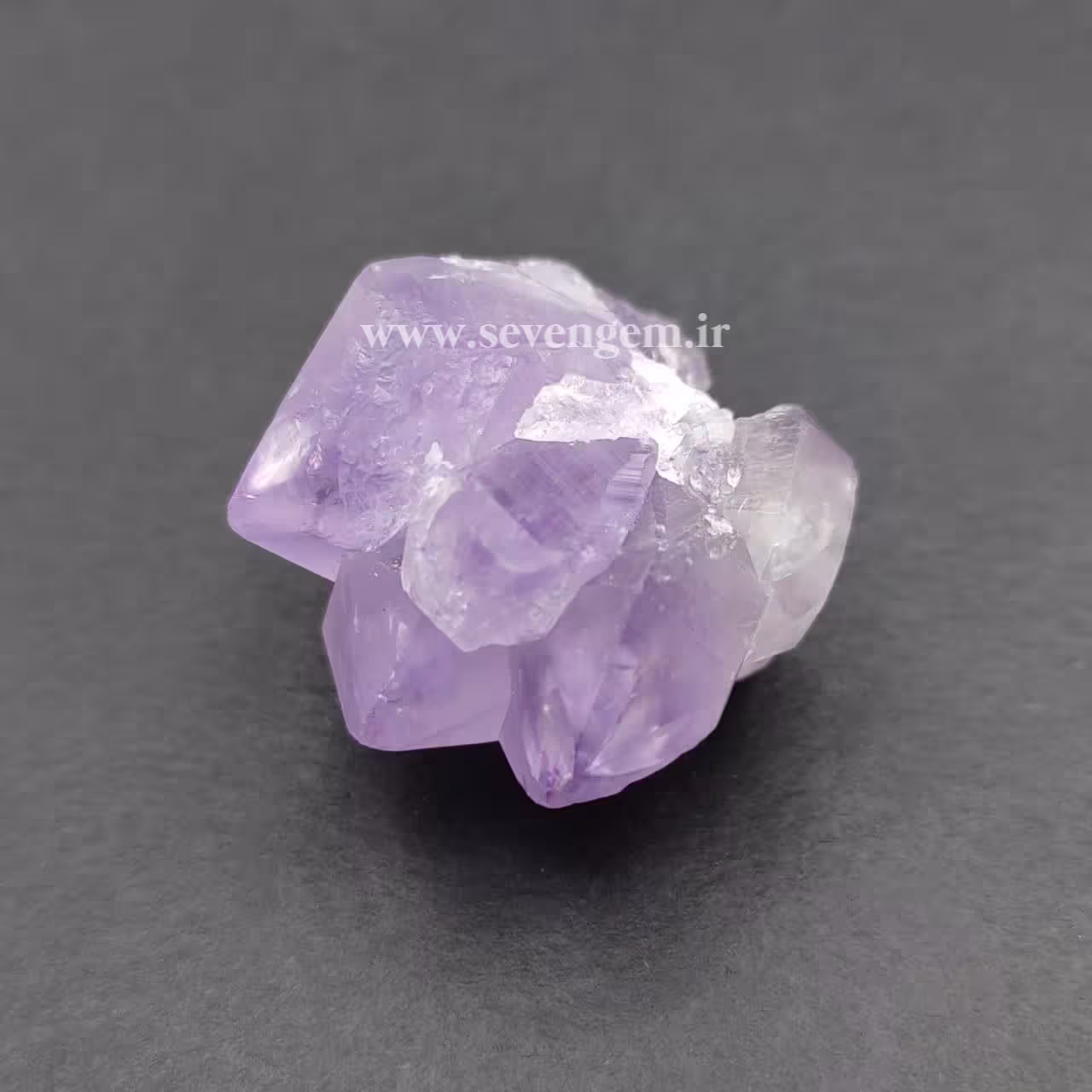 راف بلور خوشه ای سنگ آمیتیست برزیلی (کدA194)