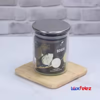 بانکه ادویه لونا گلس مدل درب استیل کد 80608