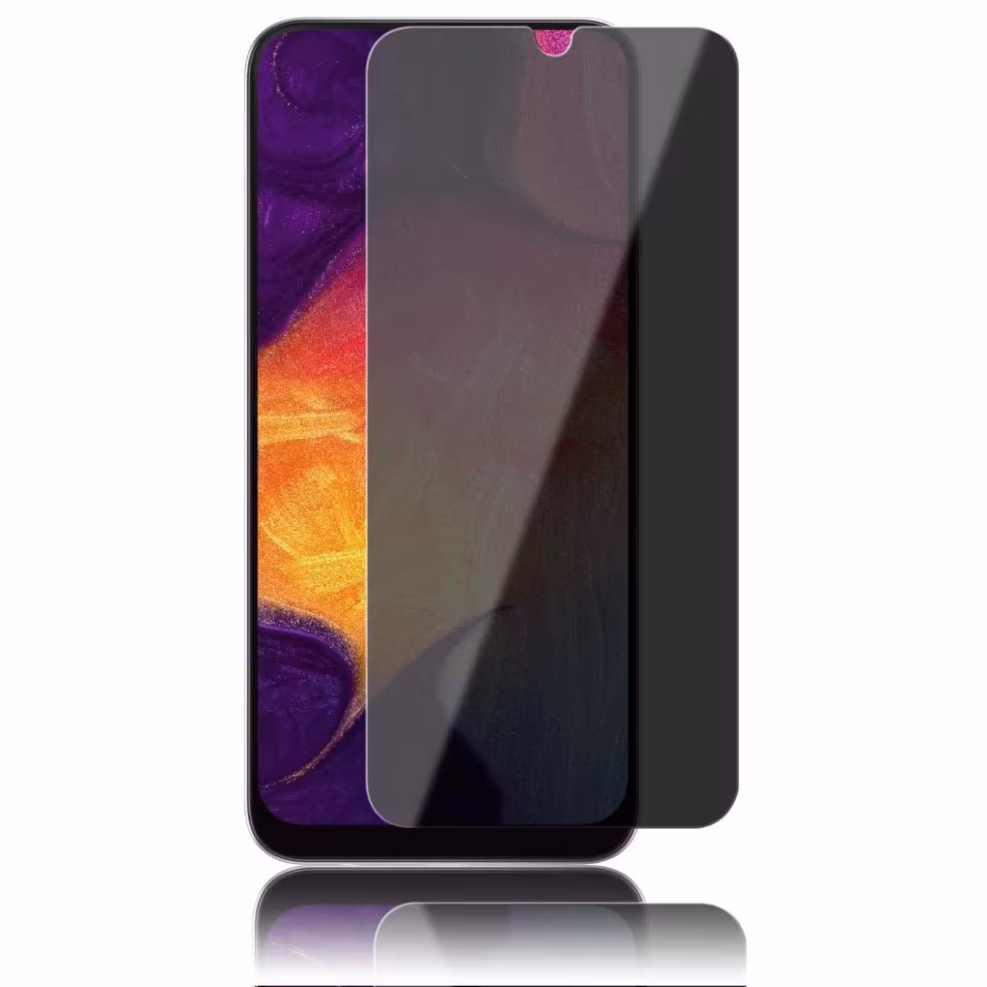 گلس شیشه ای پرایوسی مدل OG Privacy سامسونگ A30Samsung A30 privacy glass model OG Privacy