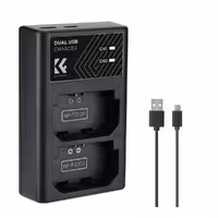 شارژر کی اند اف دوتایی K&F Concept NP-FZ100 Battery Charger SKU:KF28.0010