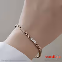 دستبند نگینی ترند برند ژوپینگ Xuping کد DSB18494W