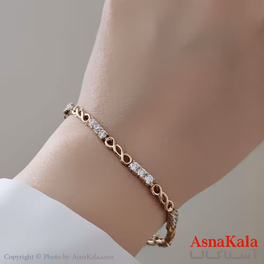 دستبند نگینی ترند برند ژوپینگ Xuping کد DSB18494W