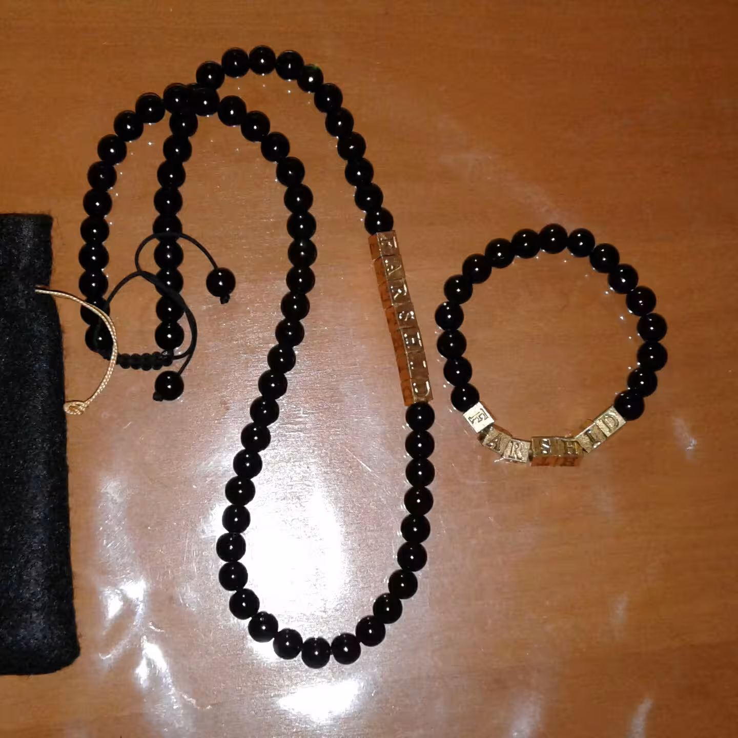 ست دستبند و گردنبند اسم فرشید