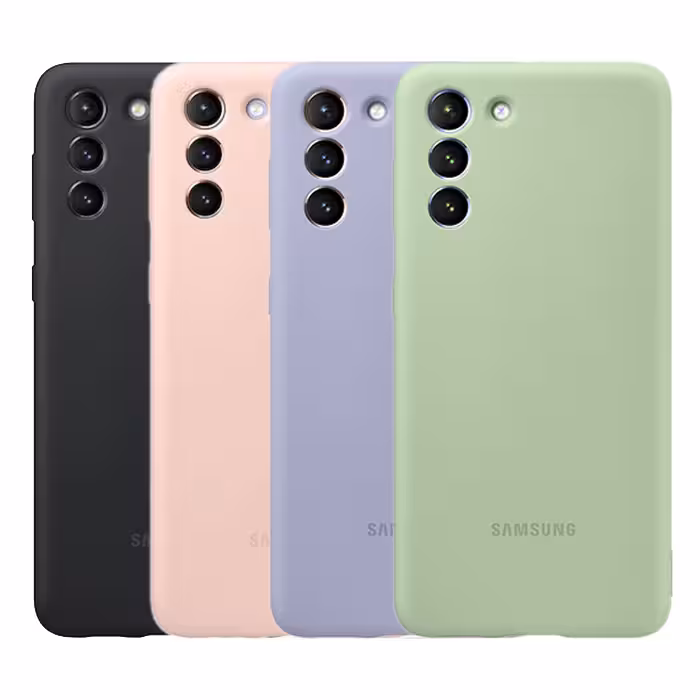 قاب سیلیکونی محافظ لنزدار سامسونگ Silicone Case Samsung Galaxy S21