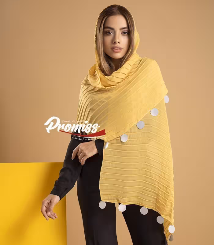 شال پلیسه پولکی