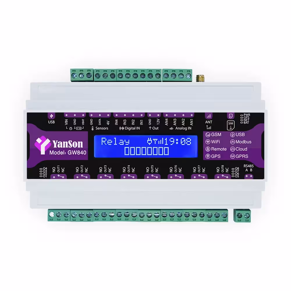 کنترلر پیامکی سیمکارتی هوشمند هشت کانال YanSon مدل GW840