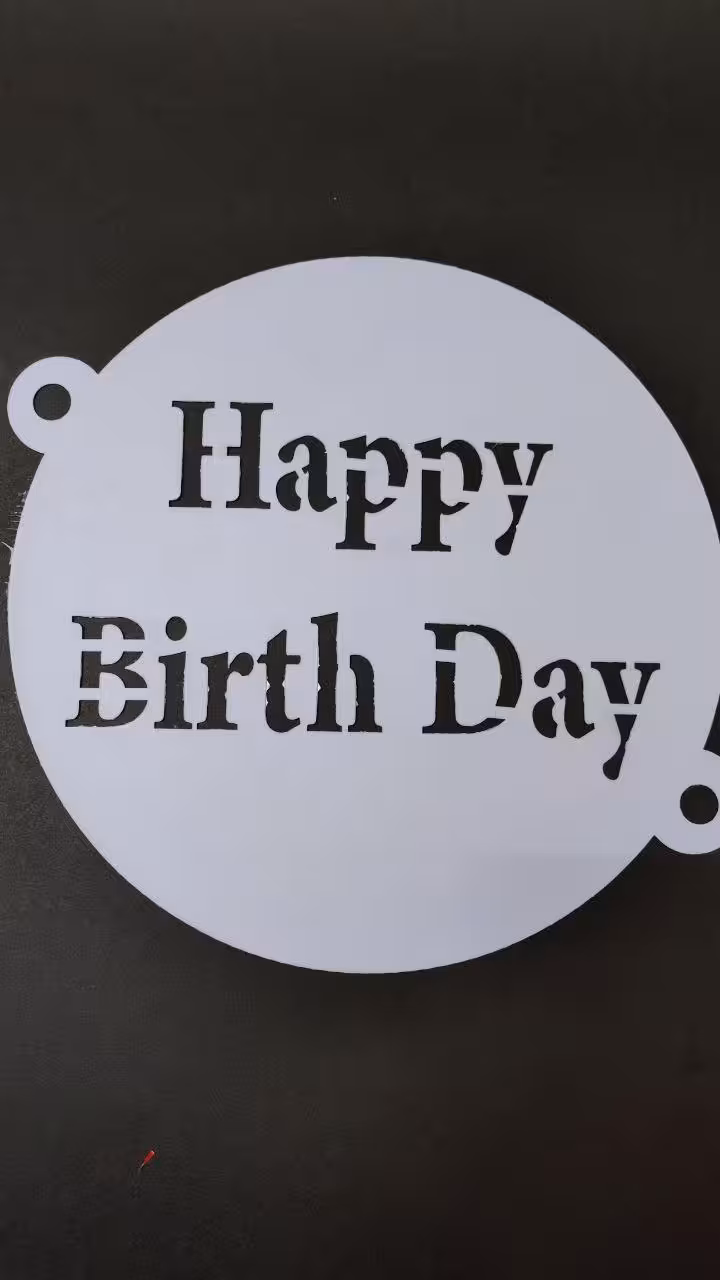 شابلون روی کیک HAPPY BIRTH DAY