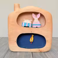 ساعت رومیزی دو مجسمه خرگوش شیرازی