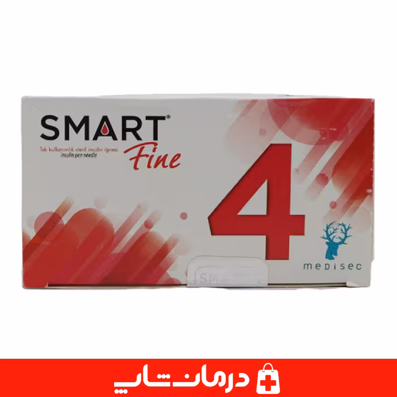 سر سوزن انسولین اسمارت فاین سایز 4 smart fine بسته 100 عددی