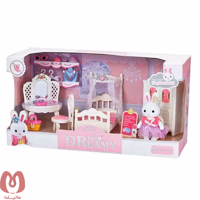 اسباب بازی خانه خرگوش با وسایل خواب کد 6616