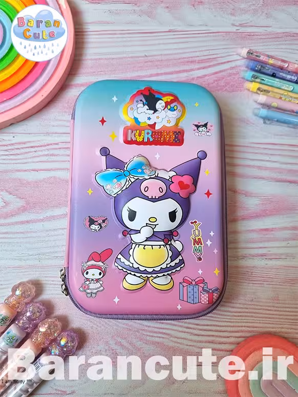 جامدادی وارداتی کتابی برجسته طرح کورومی 5