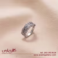 انگشتر نقره طرح جواهر ES_4331