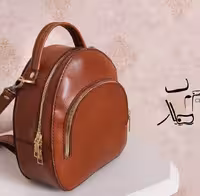 کیف کوله پشتی چرم گاوی کد 102096