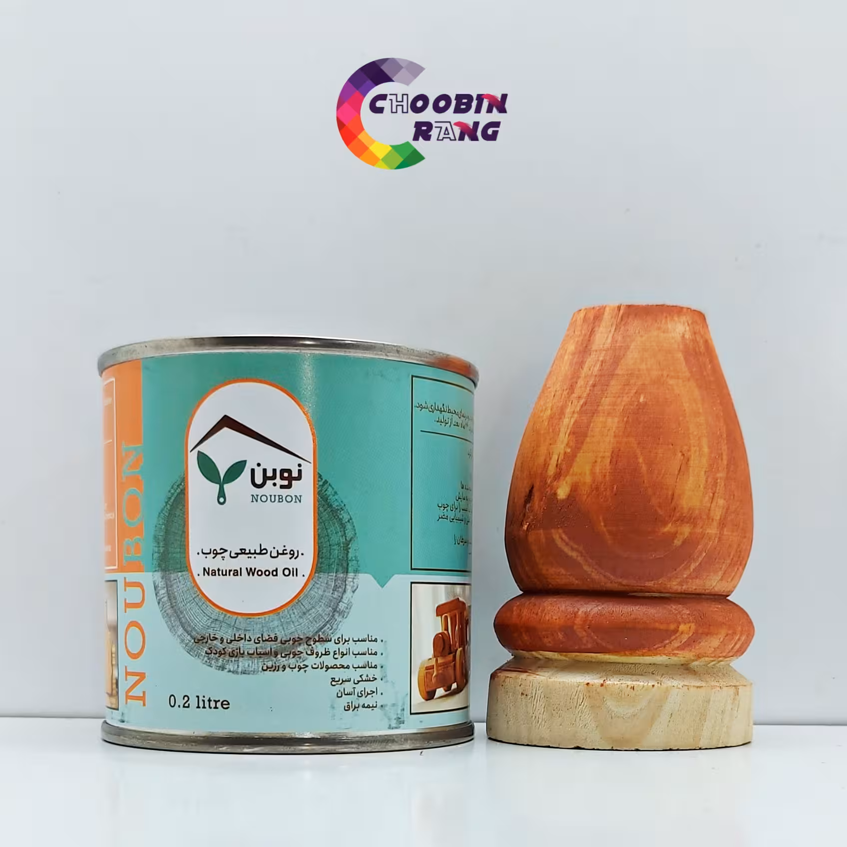 رنگ گیاهی قرمز مخصوص چوب نوبن 200 گرم