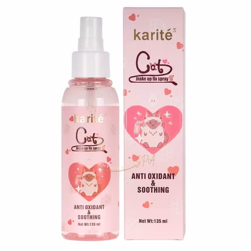 اسپری فیکس و تثبیت کننده آرایش کاریته مدل گربه ای حجم 135 میل