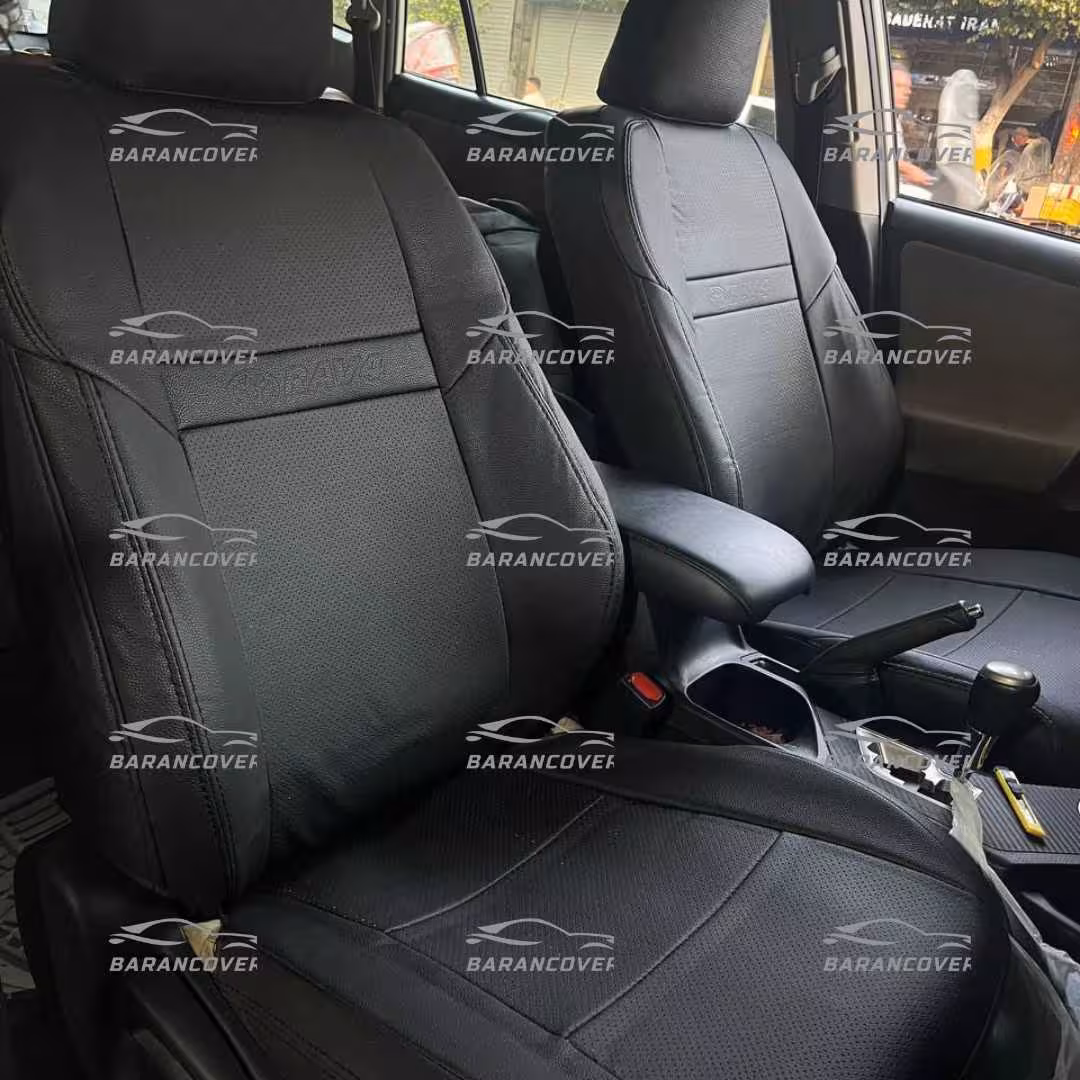 روکش صندلی تویوتا راوفور رافور RAV4 2013-2018 چرم رنگ مشکی
