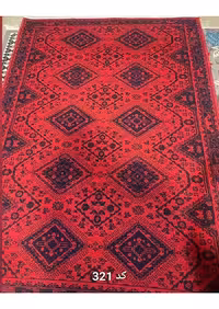 گلیم فرش ماشینی لاکی 400 شانه آکرلیک کاشان-کد 321