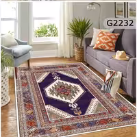 فرشینه مخمل ترک هازان 2متری باطراحی گلیم مناسب دکوراسیون داخلی