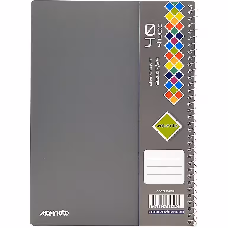 دفتر 40 برگ سیمی PP کد 9490.طرح 1