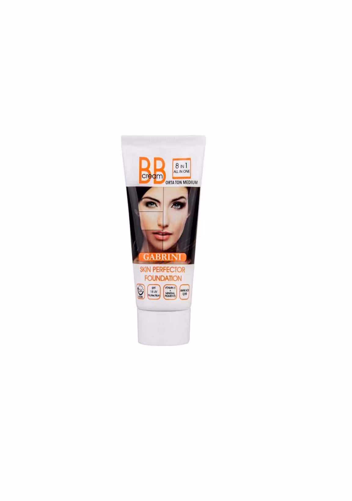 ب ب کرم گابرینی GABRINI مدل 8IN 1 با SPF 15 رنگ پوست حجم 50 میل