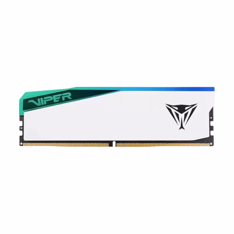 رم دسکتاپ DDR5 تک کاناله 5600 مگاهرتر  PATRIOT VIPER ELITE5 WHITE ظرفیت 16 گیگابایت CL36