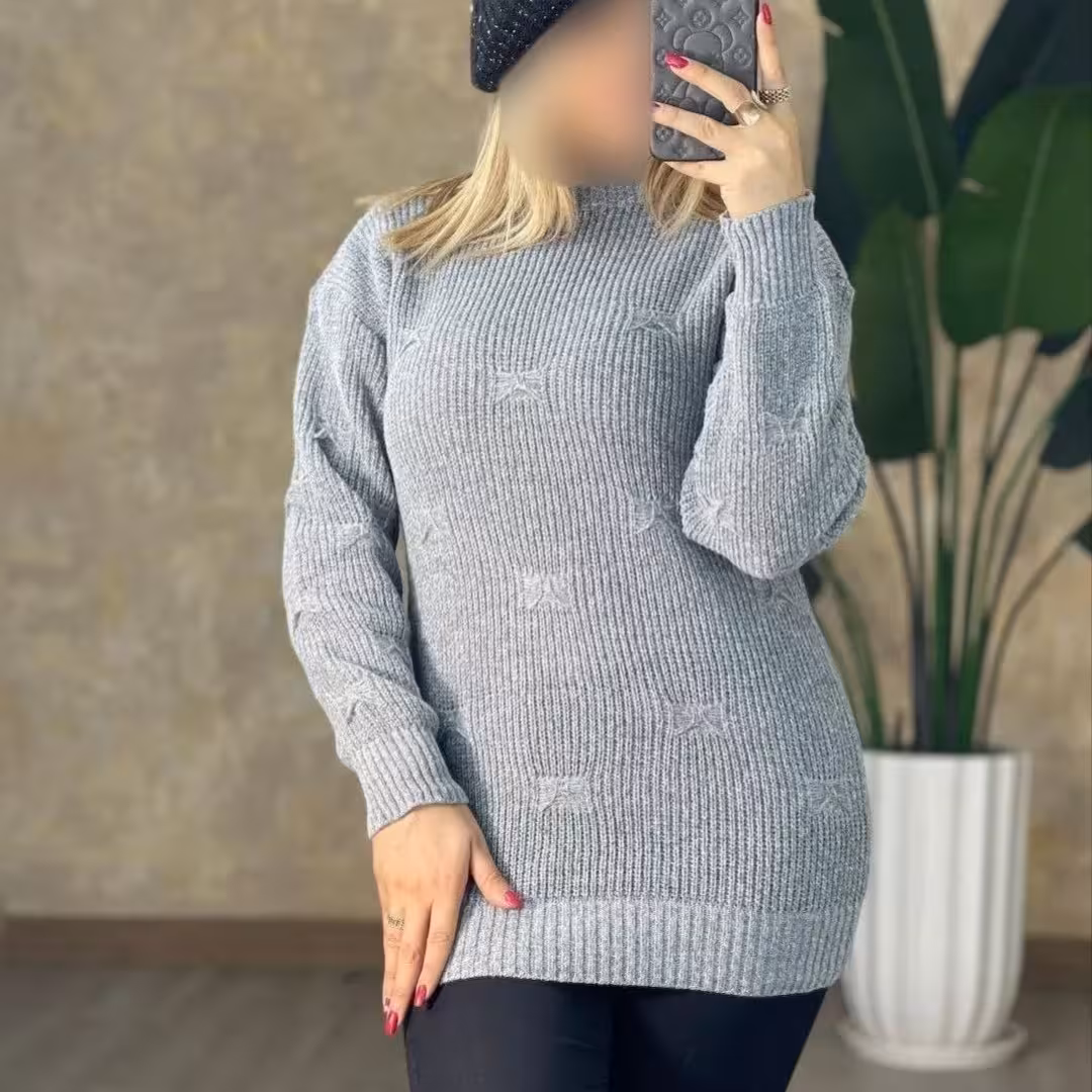 بافت زنانه و دخترانه طوسی