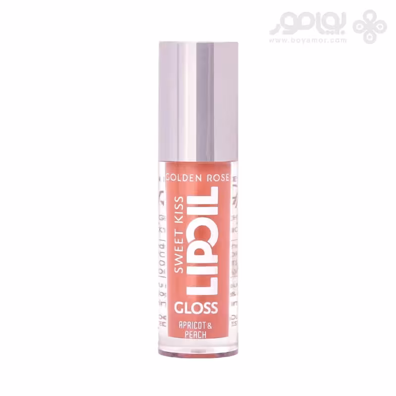 لیپ اویل براق گلدن رز مدل SWEET KISS شماره 02 رنگ APRICOT & PEACH