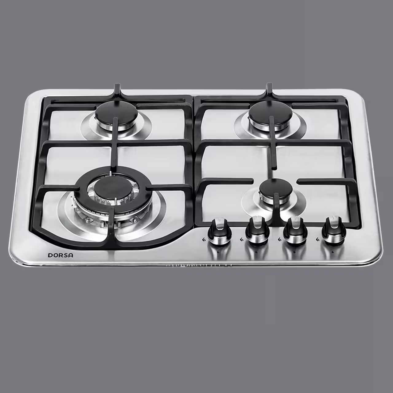 اجاق گاز صفحه ای درسا مدل تانیا استیل 4 شعله