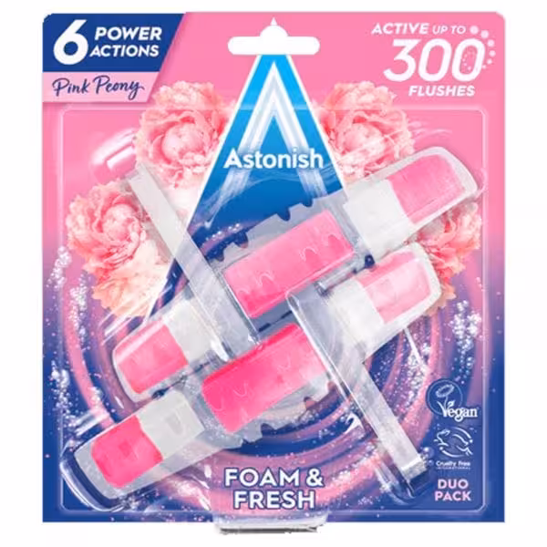 خوشبو کننده و ضدعفونی کننده توالت فرنگی استونیش با رایحه گل صد تومانی تعداد 6 عددی