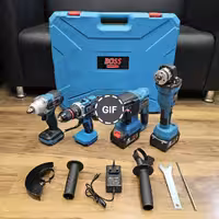 مجموعه چهار عددی شارژی براش لس حرفه ای باس مدل Kit-4H