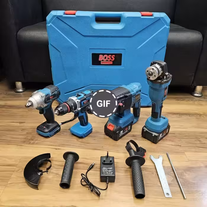 مجموعه چهار عددی شارژی براش لس حرفه ای باس مدل Kit-4H