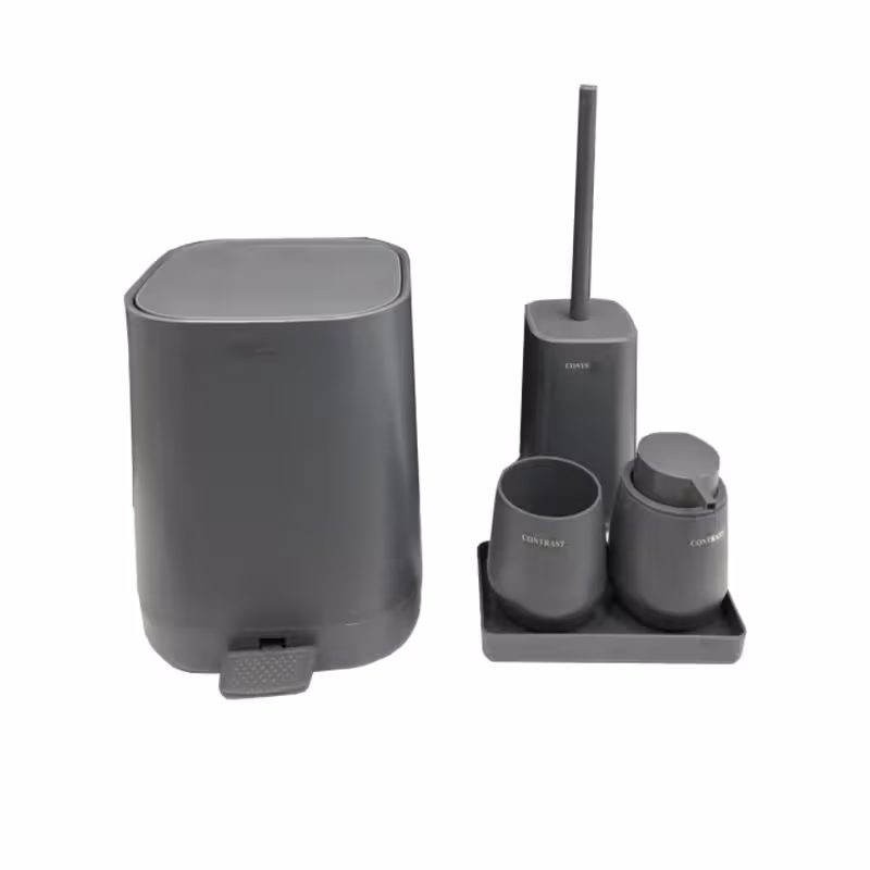 ست سرویس بهداشتی 5 پارچه کنتراست مدل پدالی میامی کد TP135 | کالا مکس